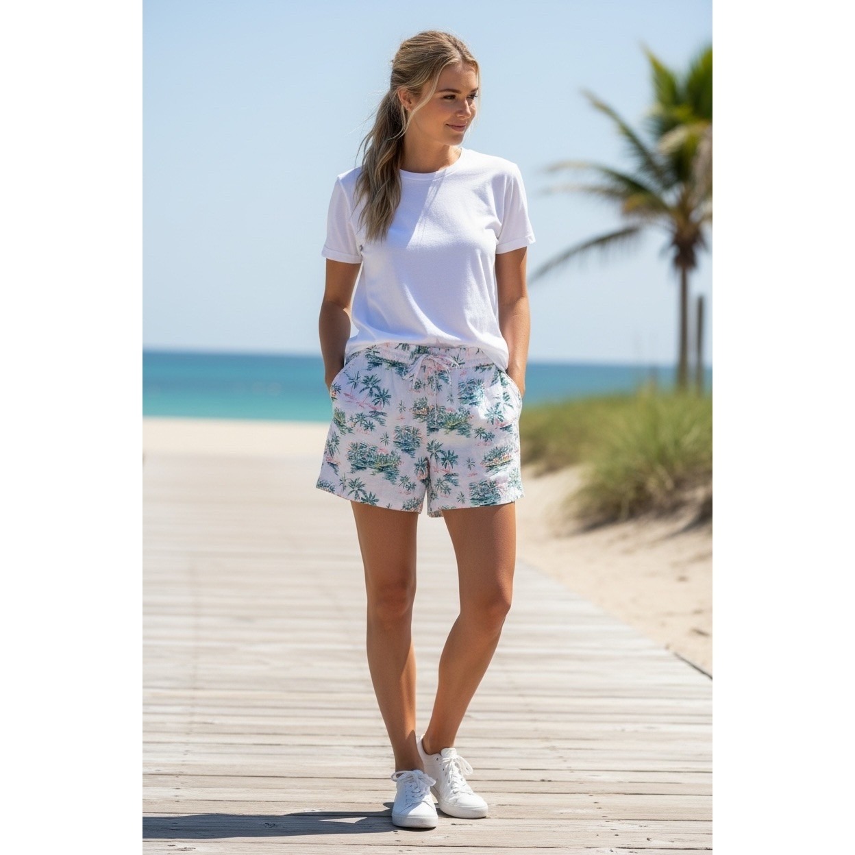 Tommy Bahama Womens Xs 100% Linen Bahama Village Easy Pink Shorts Nwt